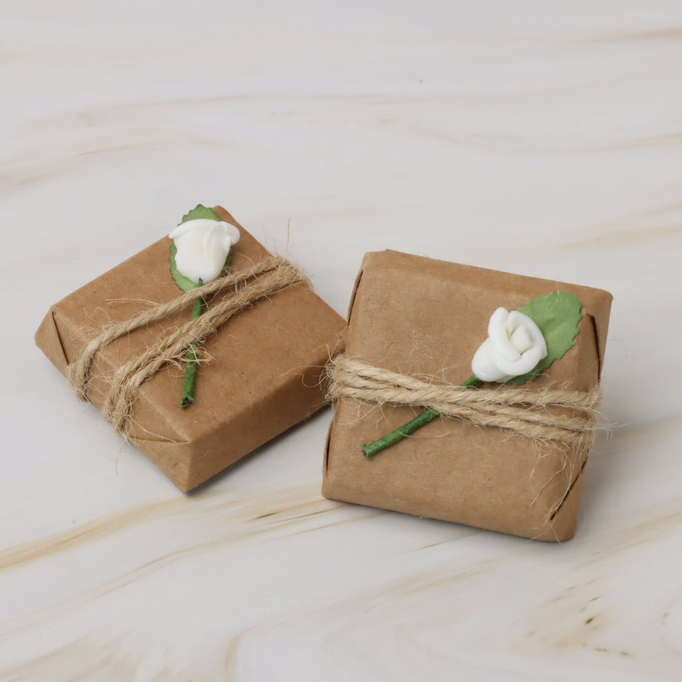 Flower decorated rustic premium chocolate