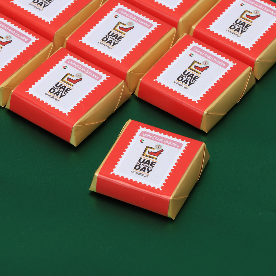 UAE national day stamp designed premium loose chocolate