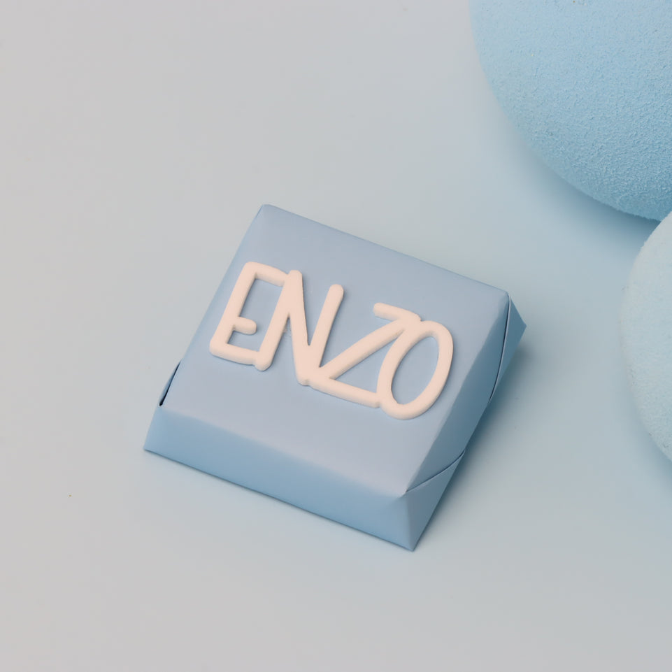 Baby Boy Personalized Acrylic name chocolate