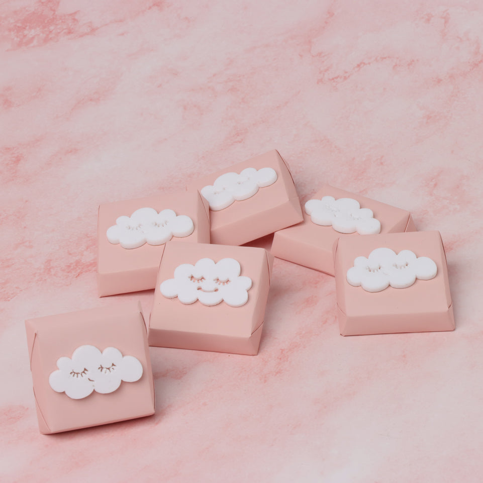 Cloud smiley acrylic decorated premium chocolate