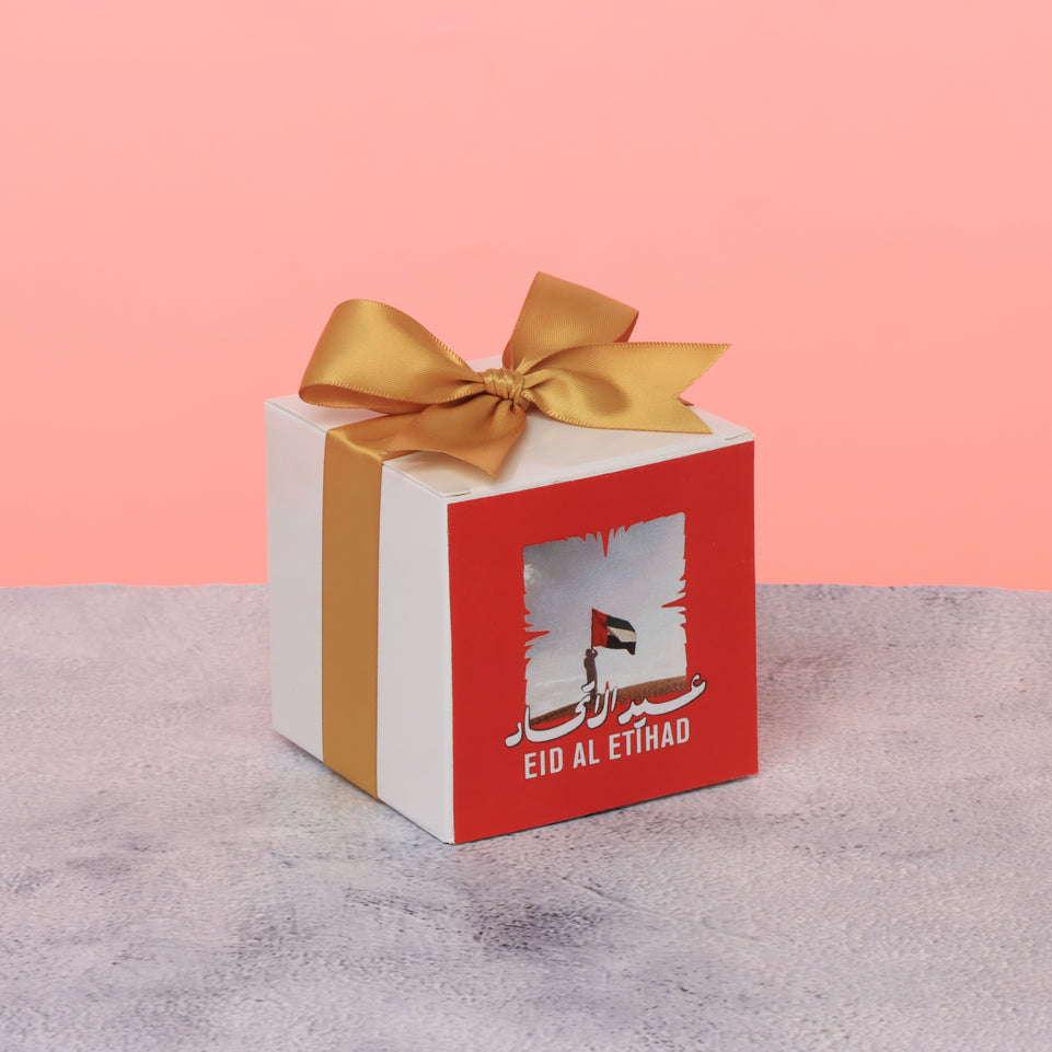 Set of 20 UAE national day designed premium chocolate cube soft box