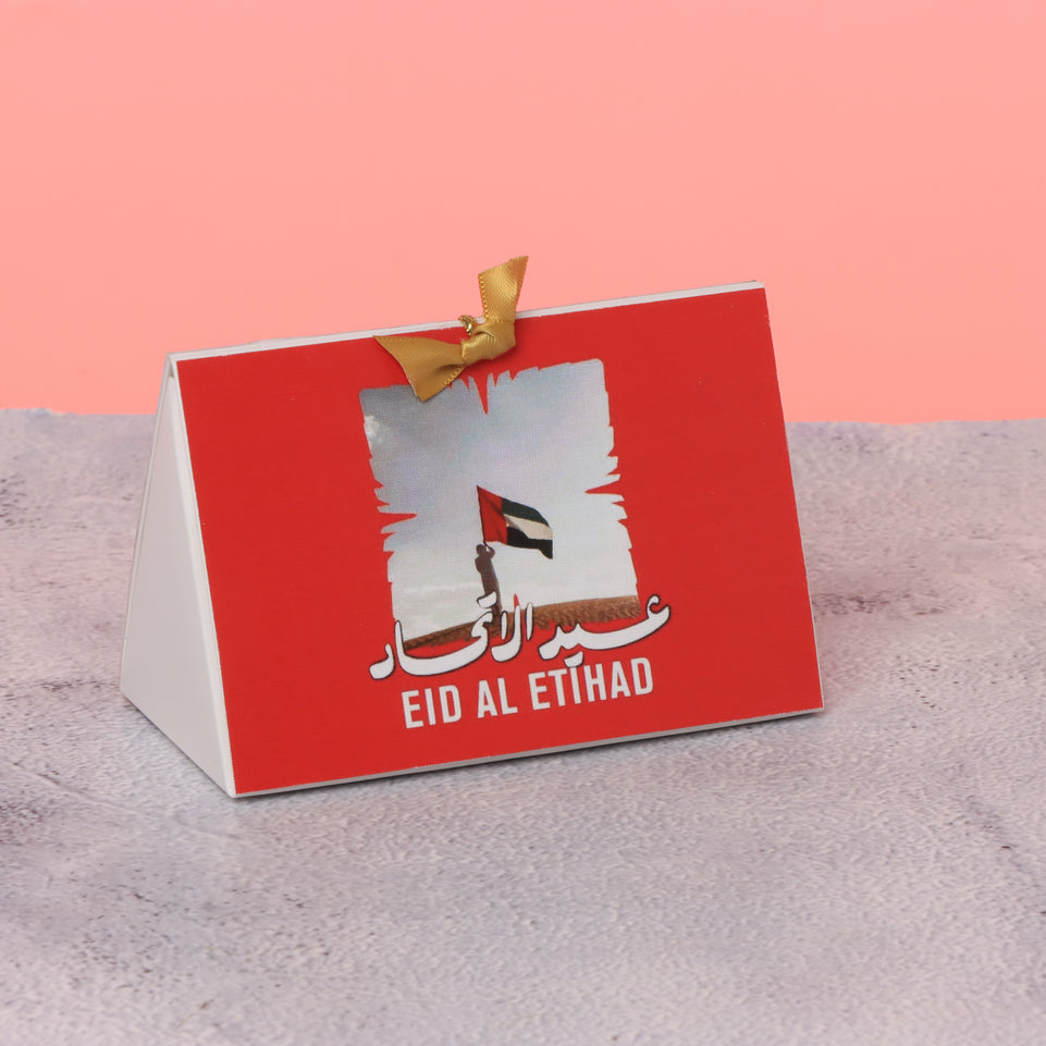 Set of 20 UAE national day designed premium chocolate triangle soft box