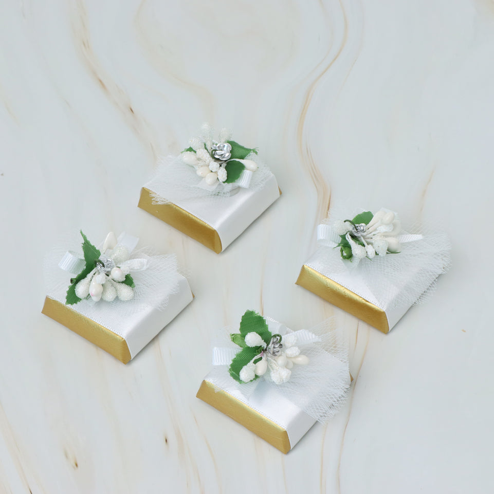 Bridal dress designed decorated chocolate