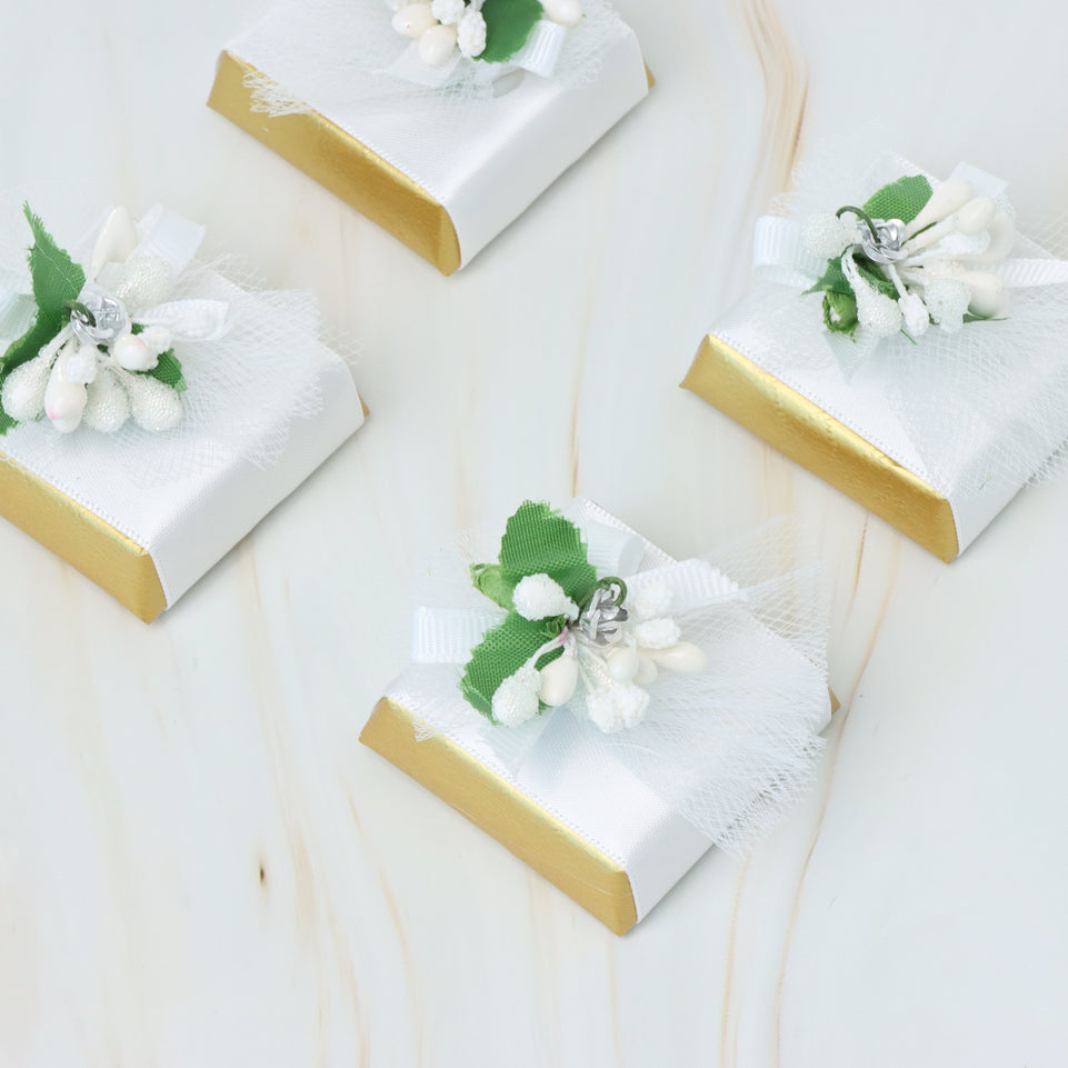 Bridal dress designed decorated chocolate