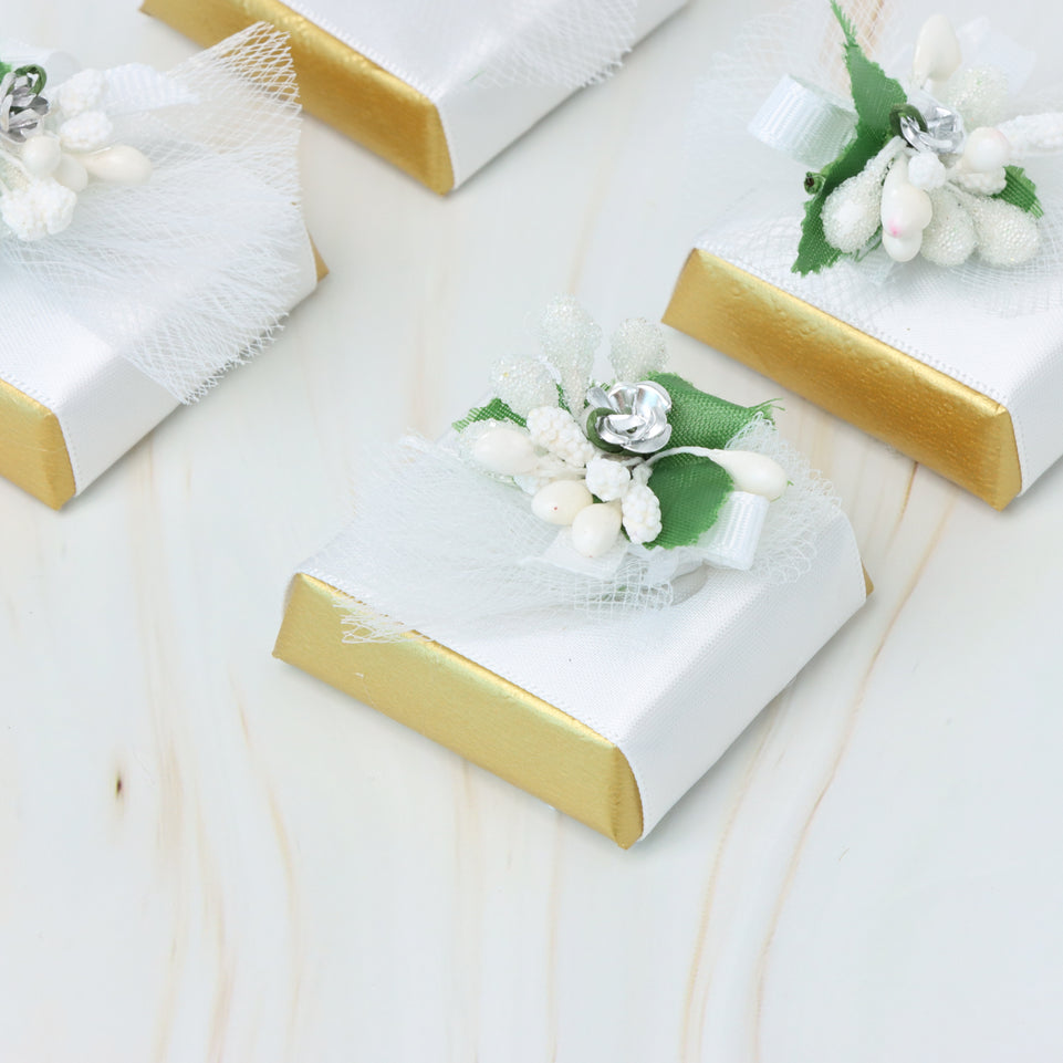 Bridal dress designed decorated chocolate