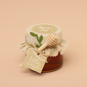 Set of 20 Baby Rustic decorated honey...