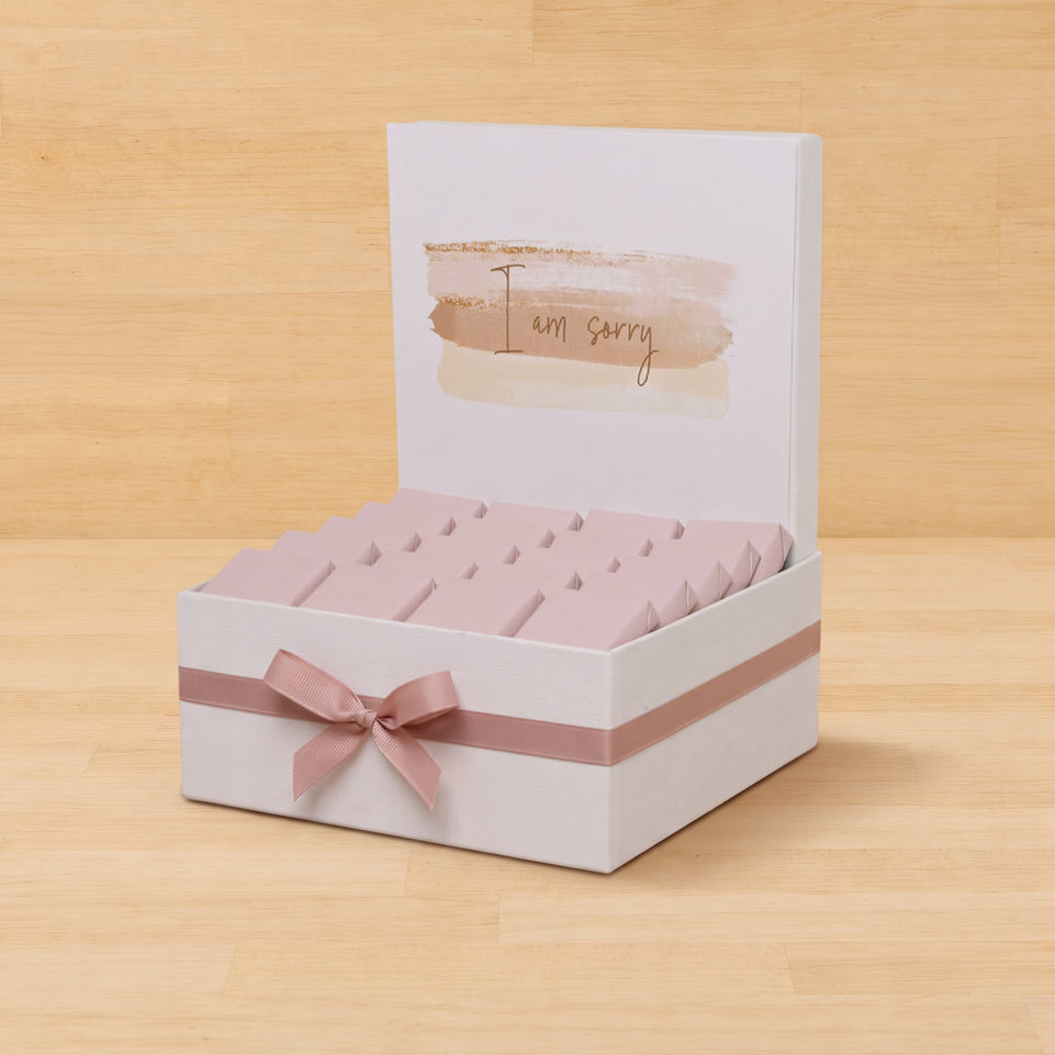 I'm sorry stain designed chocolate medium hamper
