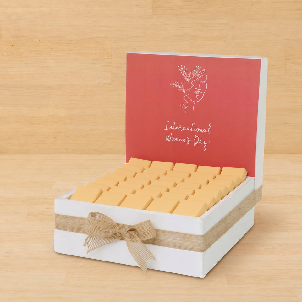 International women's day designed premium chocolate large hamper