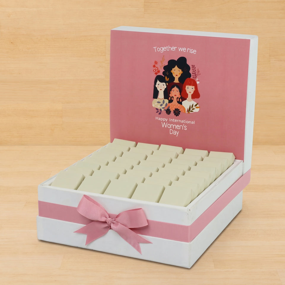 "Together we rise" international women's day designed premium chocolate large hamper
