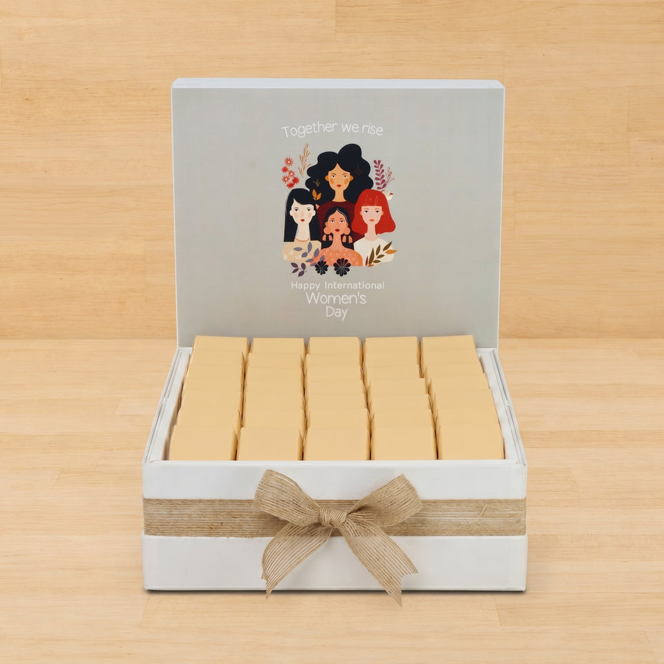 "Together we rise" happy international women's day designed premium chocolate large hamper