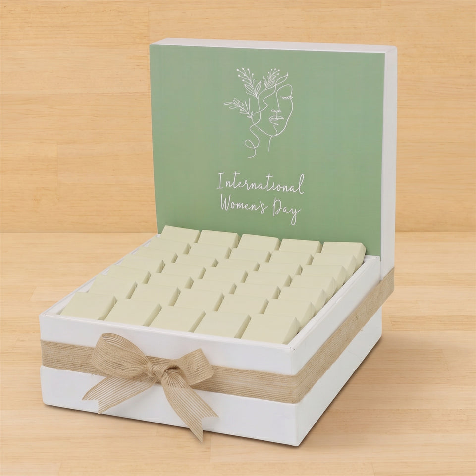 International women's day minimalist design premium chocolate large hamper