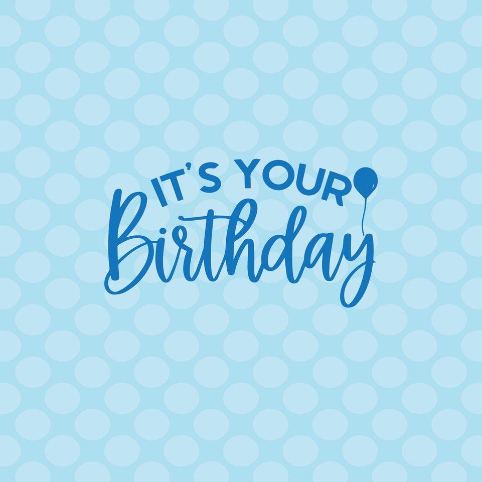 It's your birthday polka dots greeting card