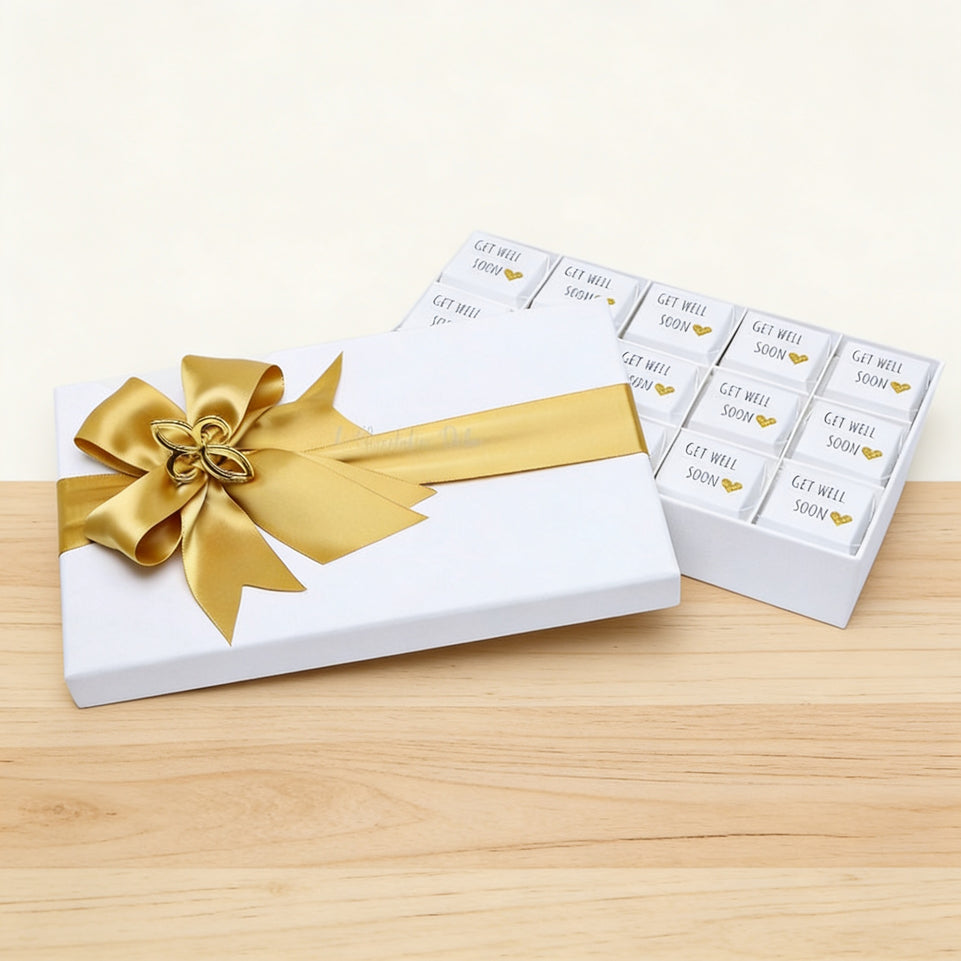 Get well soon designed chocolate 15-piece hard box
