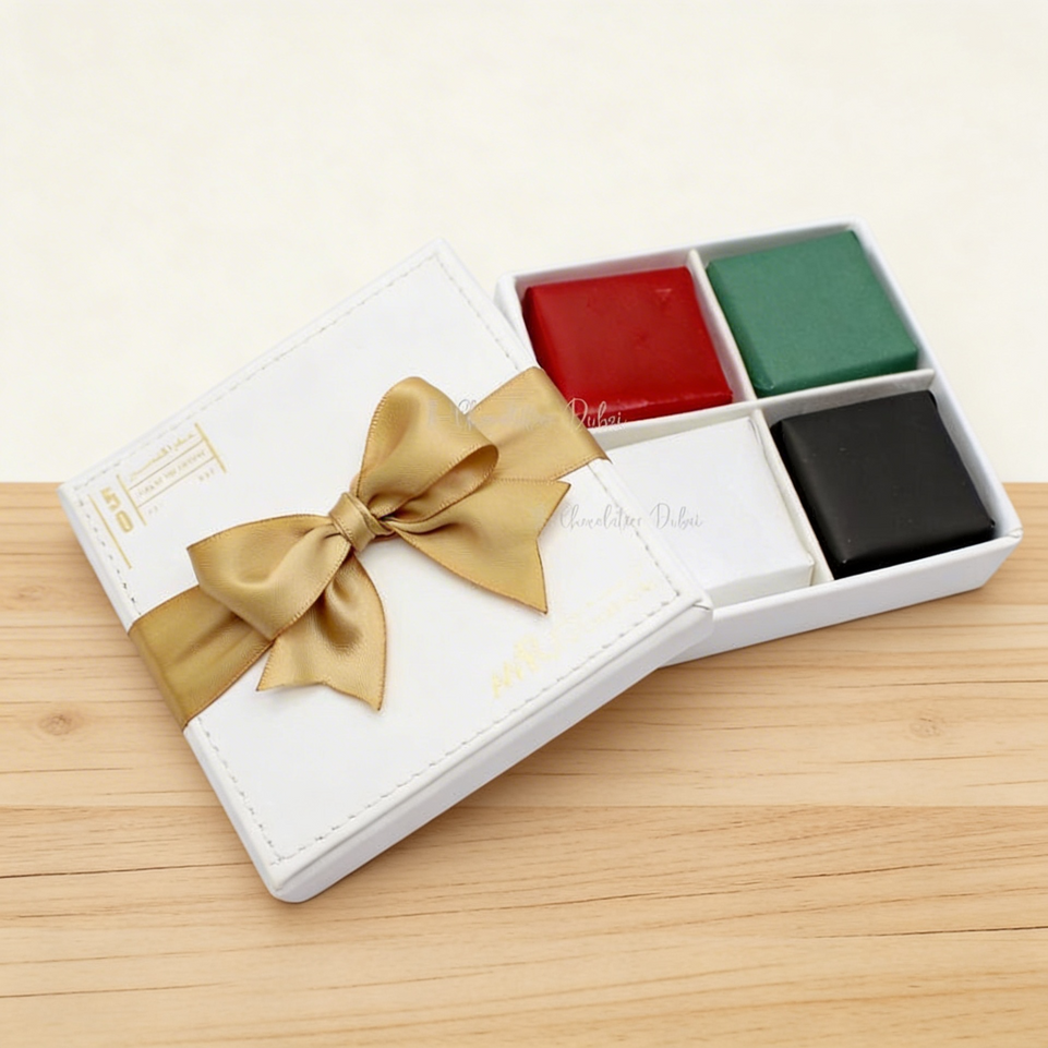 National Day Corporate Chocolate Velvet Printed Hard Box