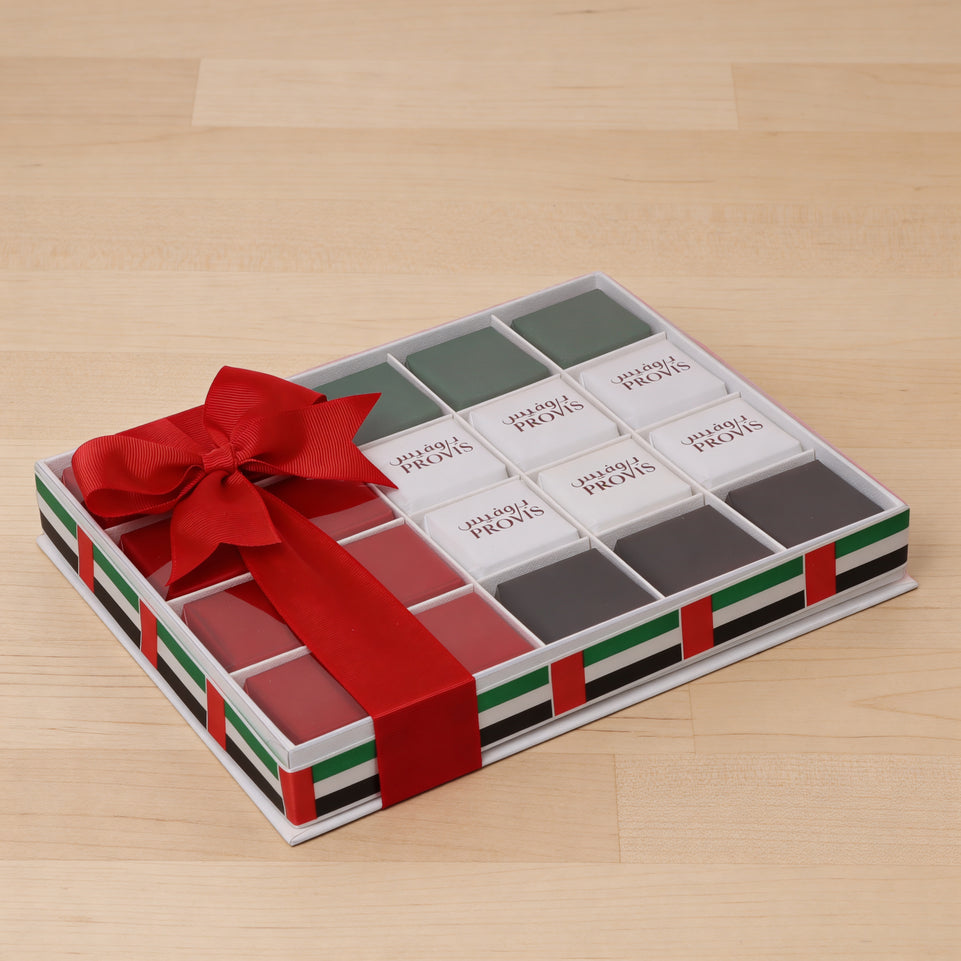 Set of 3 Corporate national day chocolate 20-piece view top box