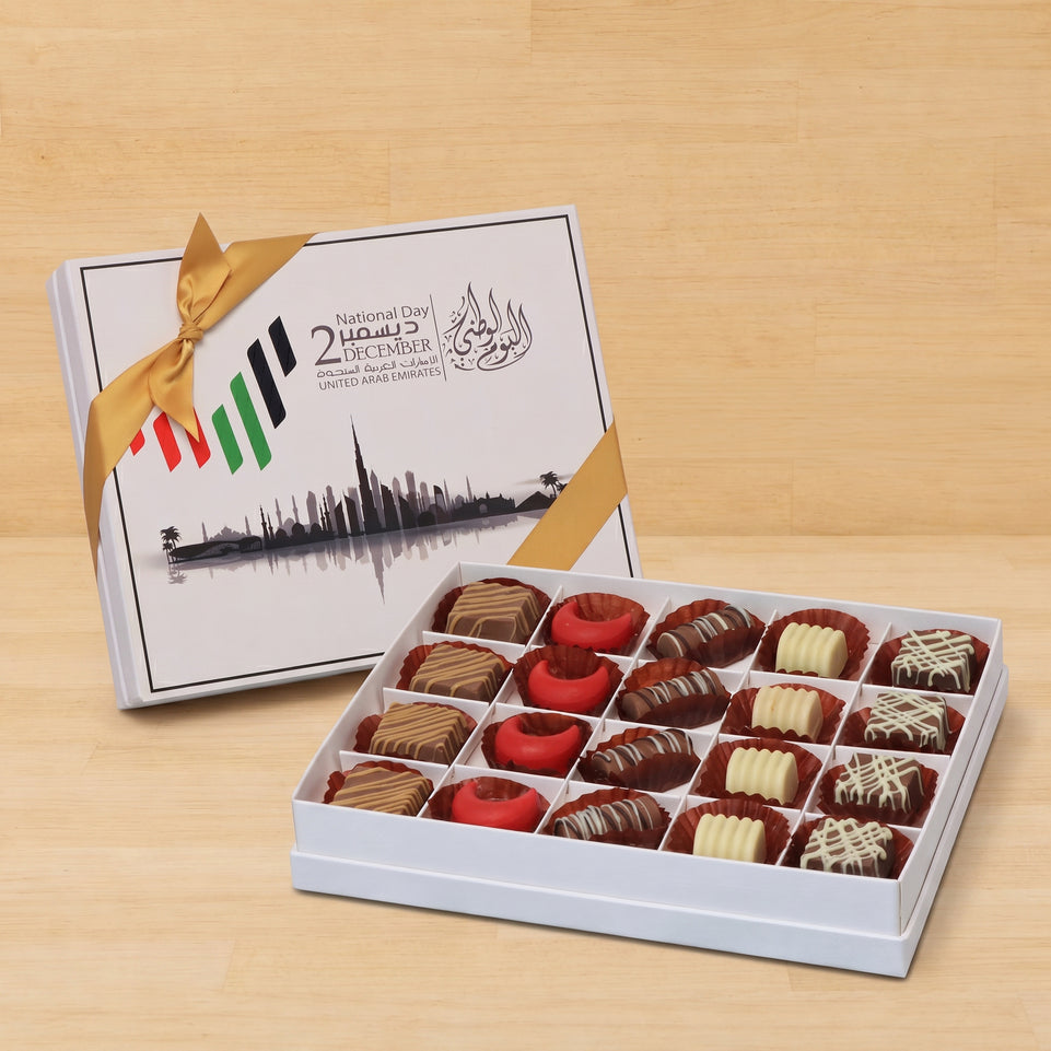 UAE national day designed premium chocolate 20P hard box