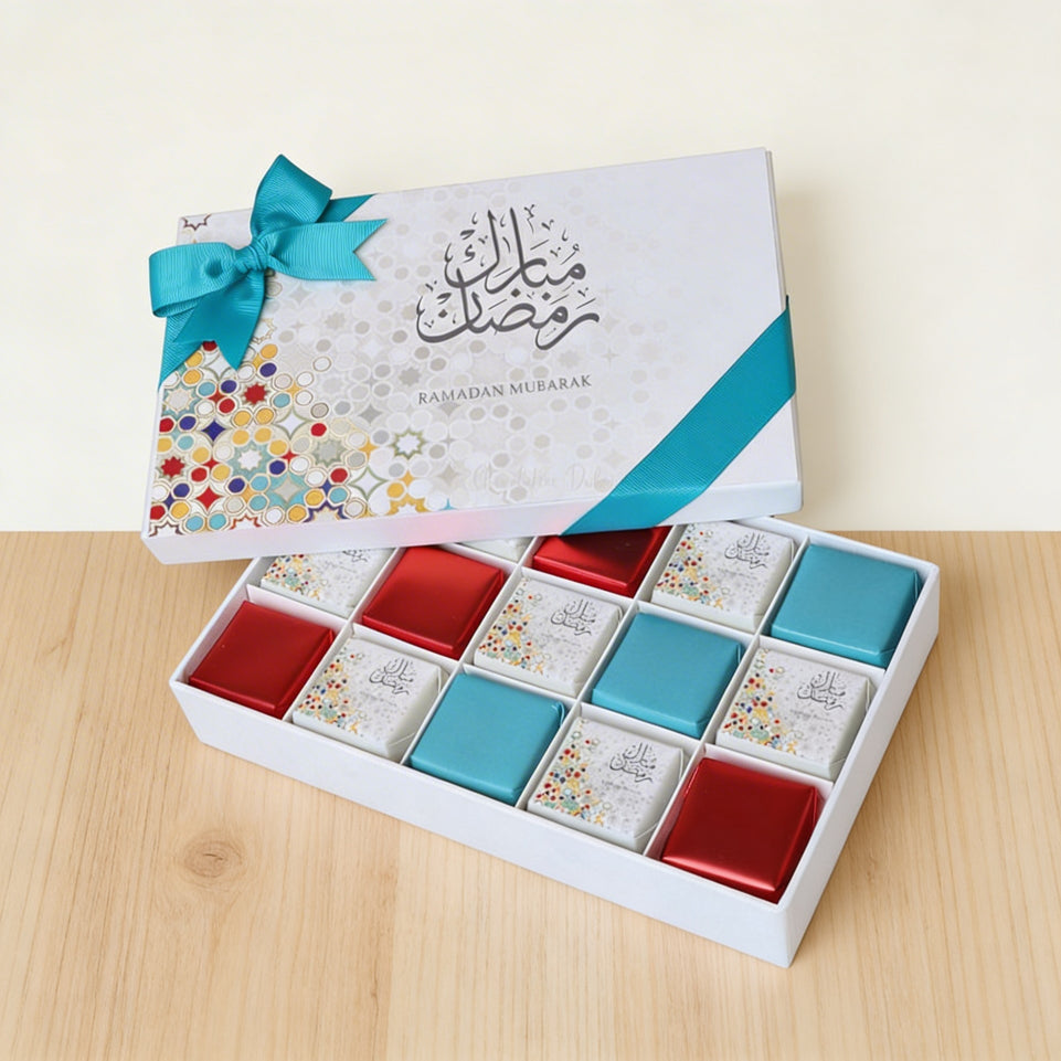 Ramadan designed chocolate 15-piece hard box