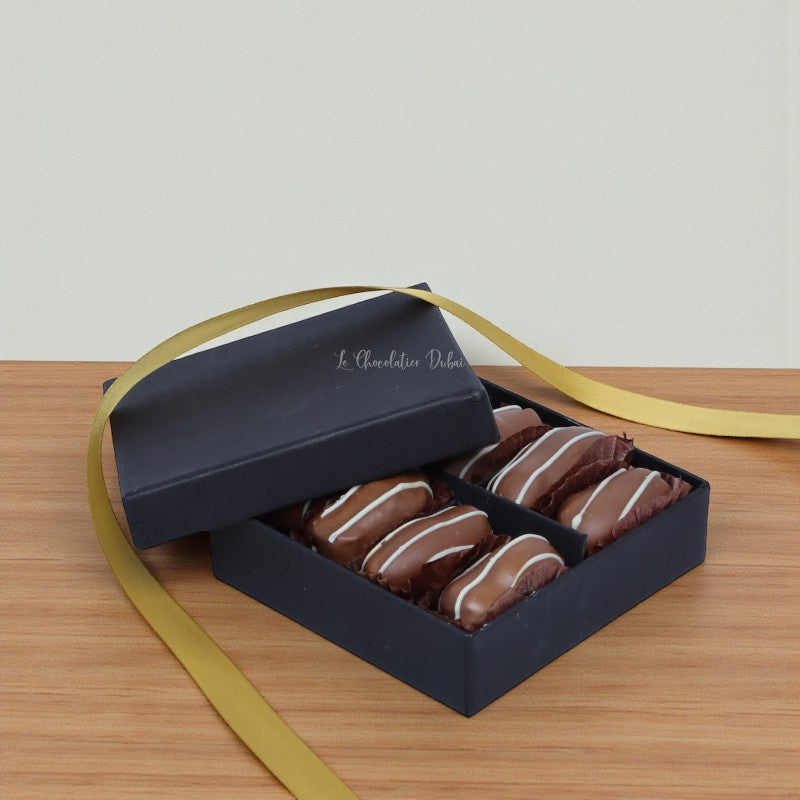 Set of 20 Premium chocolate coated dates hard box