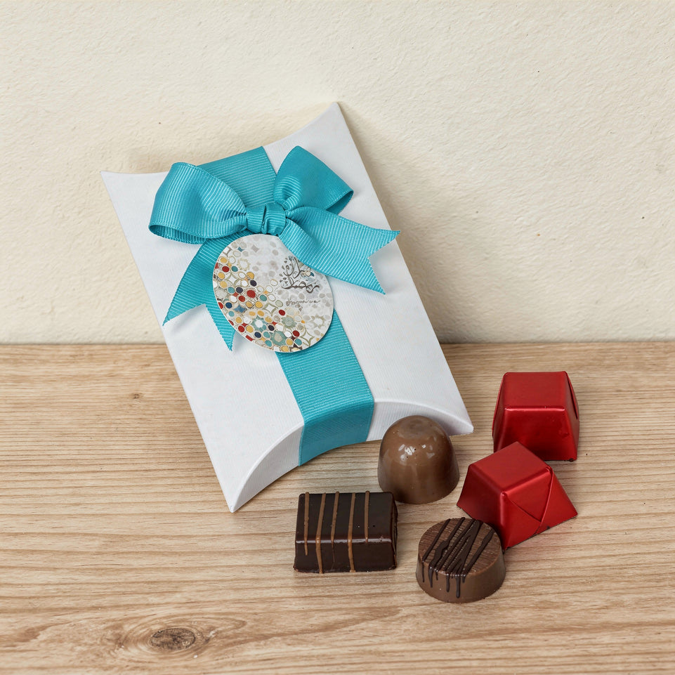 Set of 20 Ramadan mubarak designed premium chocolate pillow box