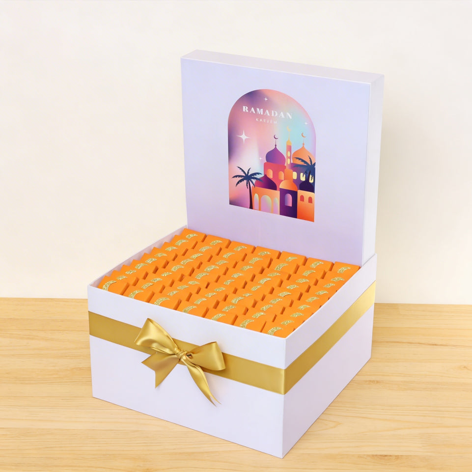 Ramadan kareem mosque designed chocolate extra large hamper