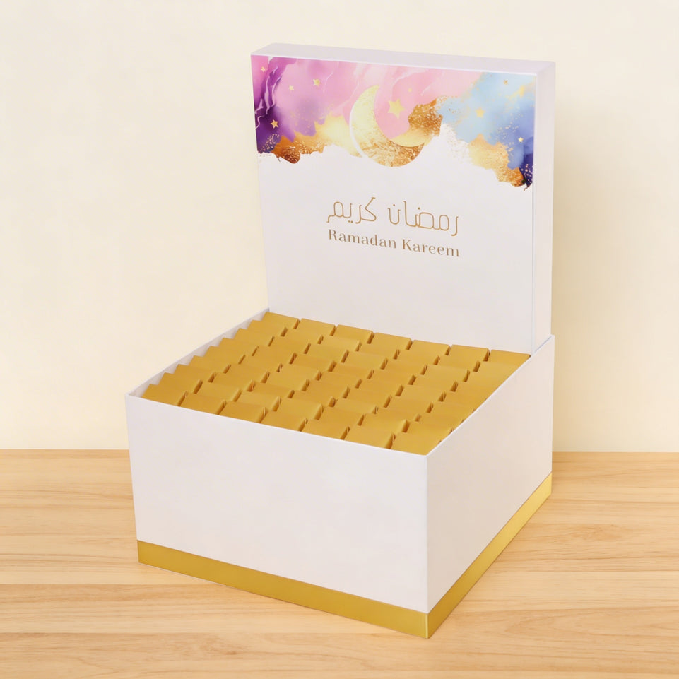 Ramadan kareem pastel designed chocolate extra large hamper