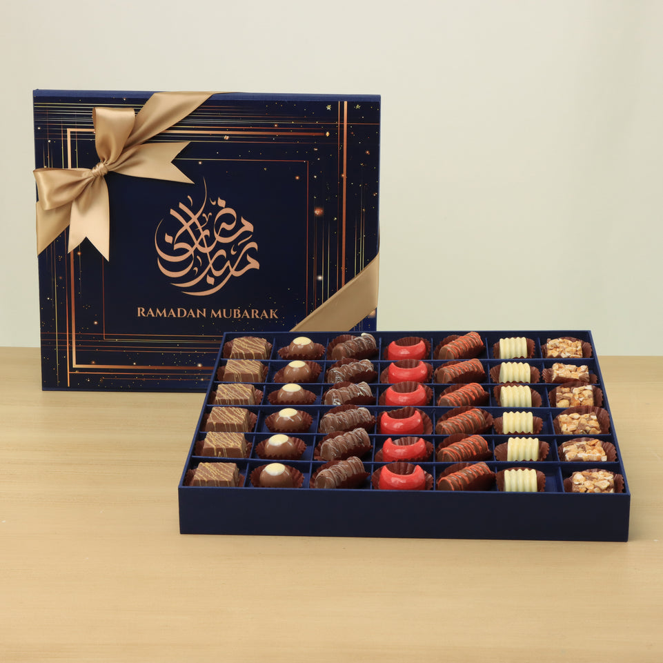Ramadan Mubarak designed premium chocolate luxury hard box