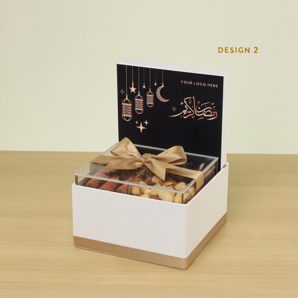 Corporate customized ramadan designed premium chocolate & sweets small hamper
