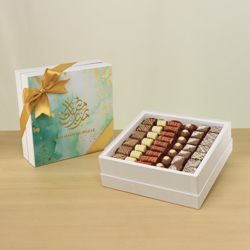 Ramadan Mubarak designed premium chocolate hard box