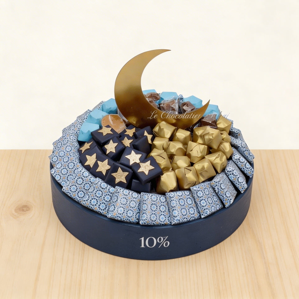 Ramadan design chocolate & sweet round tray