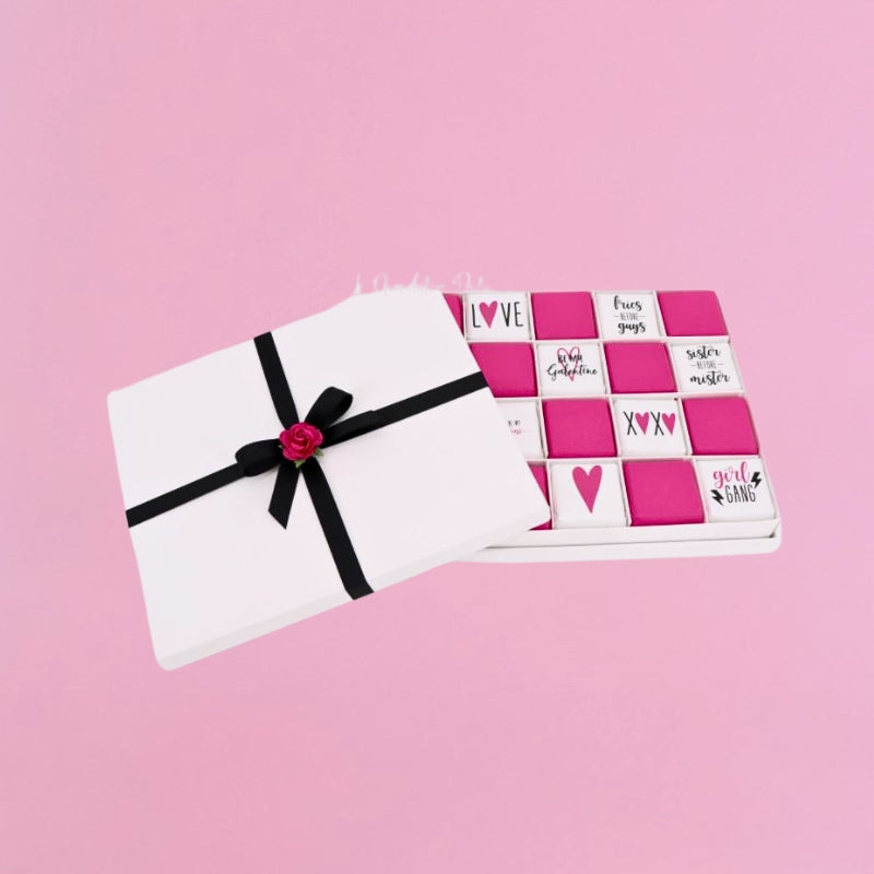 Bff valentine's designed chocolate hard box