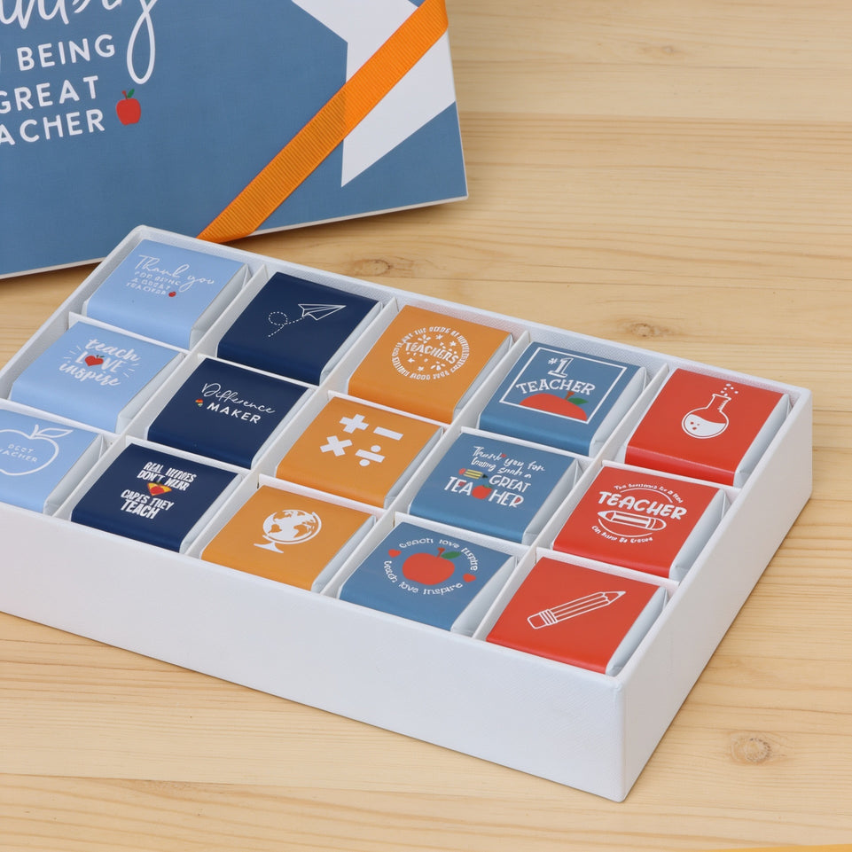 Teacher's appreciation "Thank you" 15-piece premium chocolate hard box