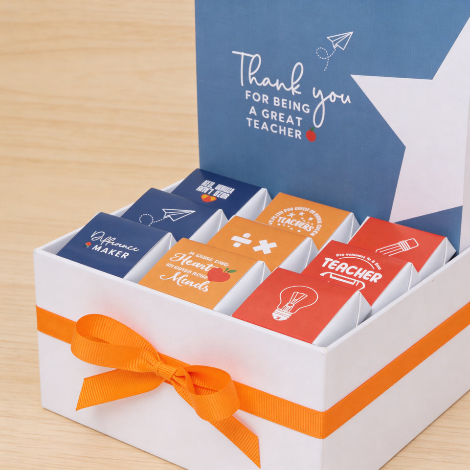 Teacher's appreciation " thank you premium chocolate small hamper