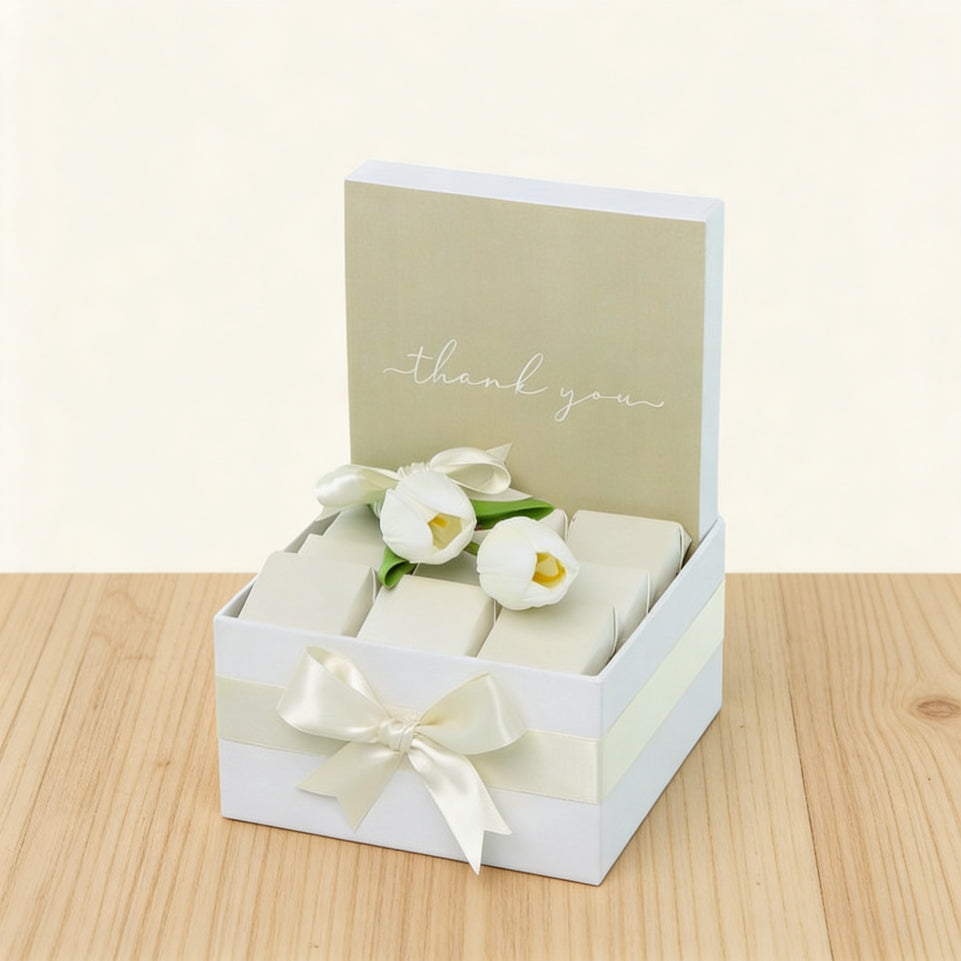 "Thank you" minimalist designed premium chocolate small hamper