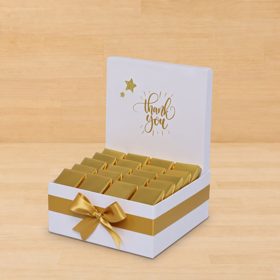 "Thank you" sun streak designed premium chocolate medium hamper