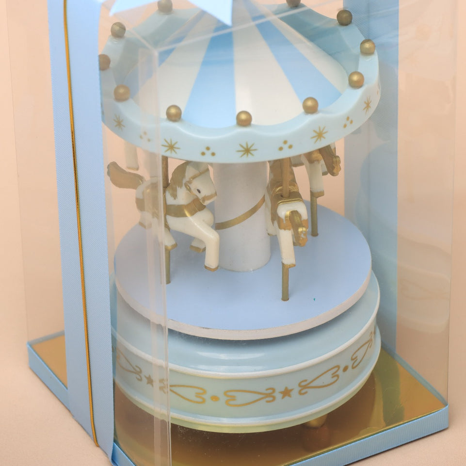 Set of 20 baby boy carousel music box giveaway