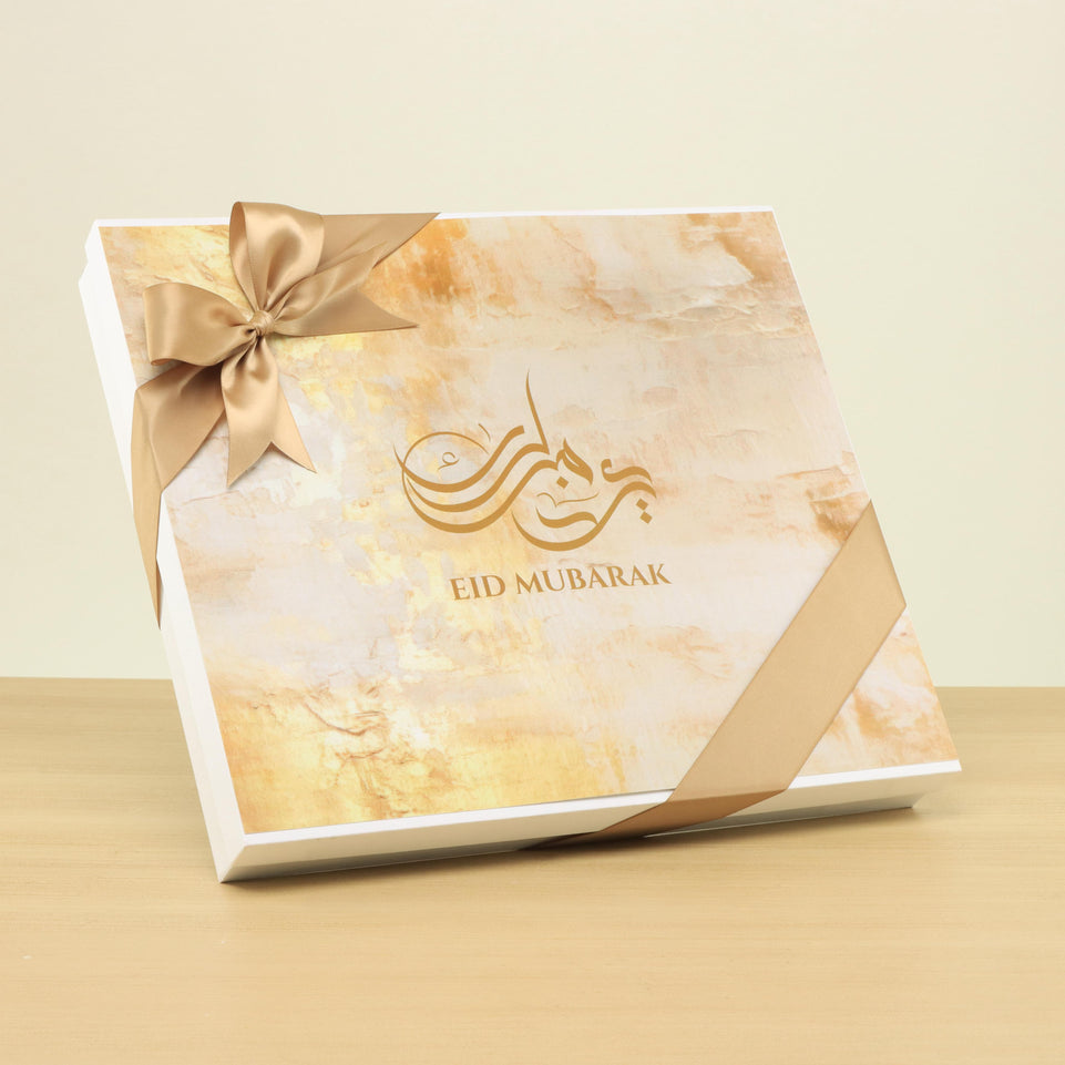 Eid Mubarak designed premium chocolate luxury hard box