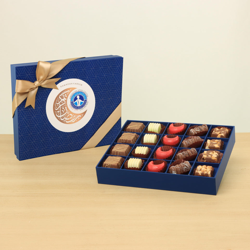Corporate customized premium chocolate 20P hard box