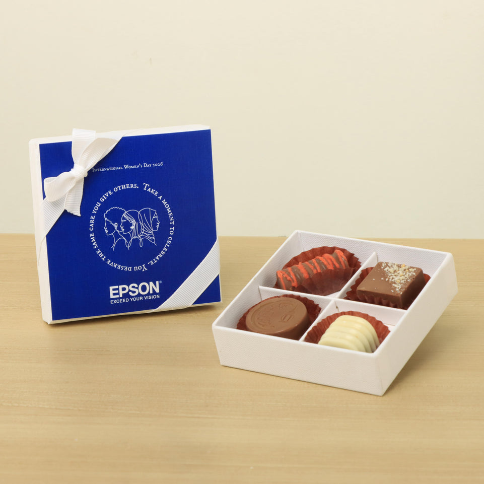 Set of 15 Corporate customized premium chocolate 4P hard box
