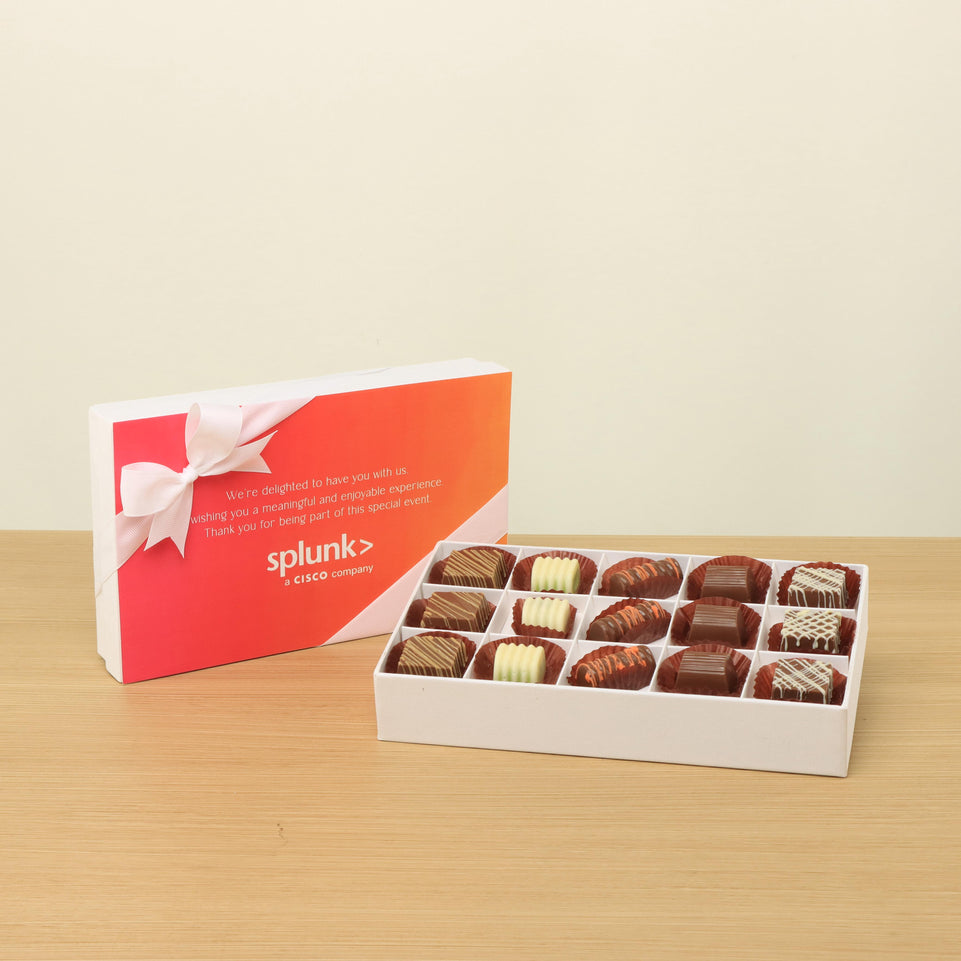 Set of 4 Corporate customized premium chocolate 15P hard box