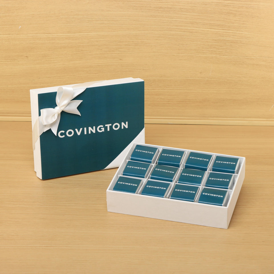 Corporate customized premium chocolate 12P printed hard box
