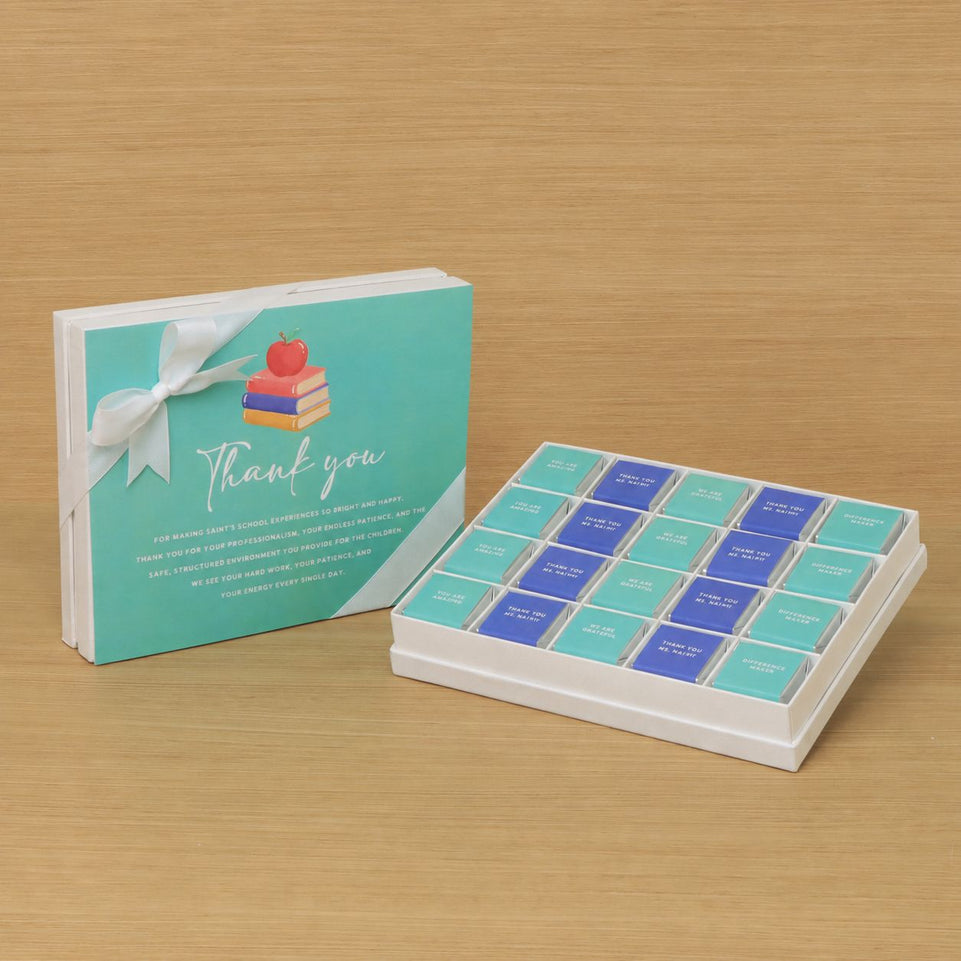 Teacher's appreciation " thank you 20-piece premium chocolate hard box