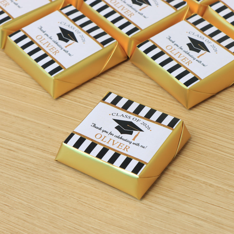 Graduation designed personalized premium chocolate