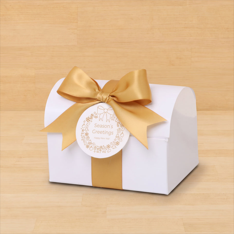 Set of 20 Season's greetings wreath designed premium chocolate chest box giveaway
