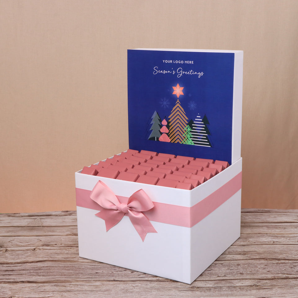 Corporate customized season's greeting premium chocolate large hamper