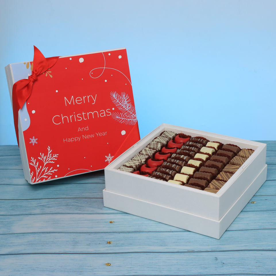 Merry christmas designed premium chocolate hard box
