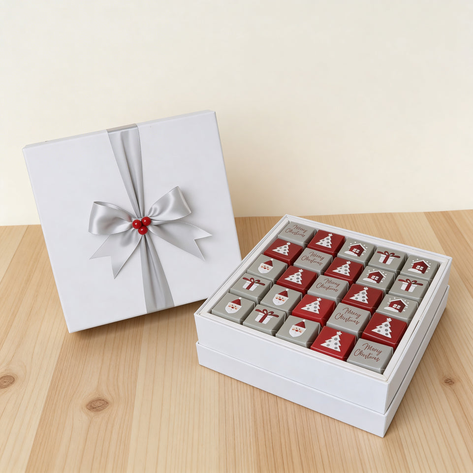 Merry Christmas designed premium chocolate hard box