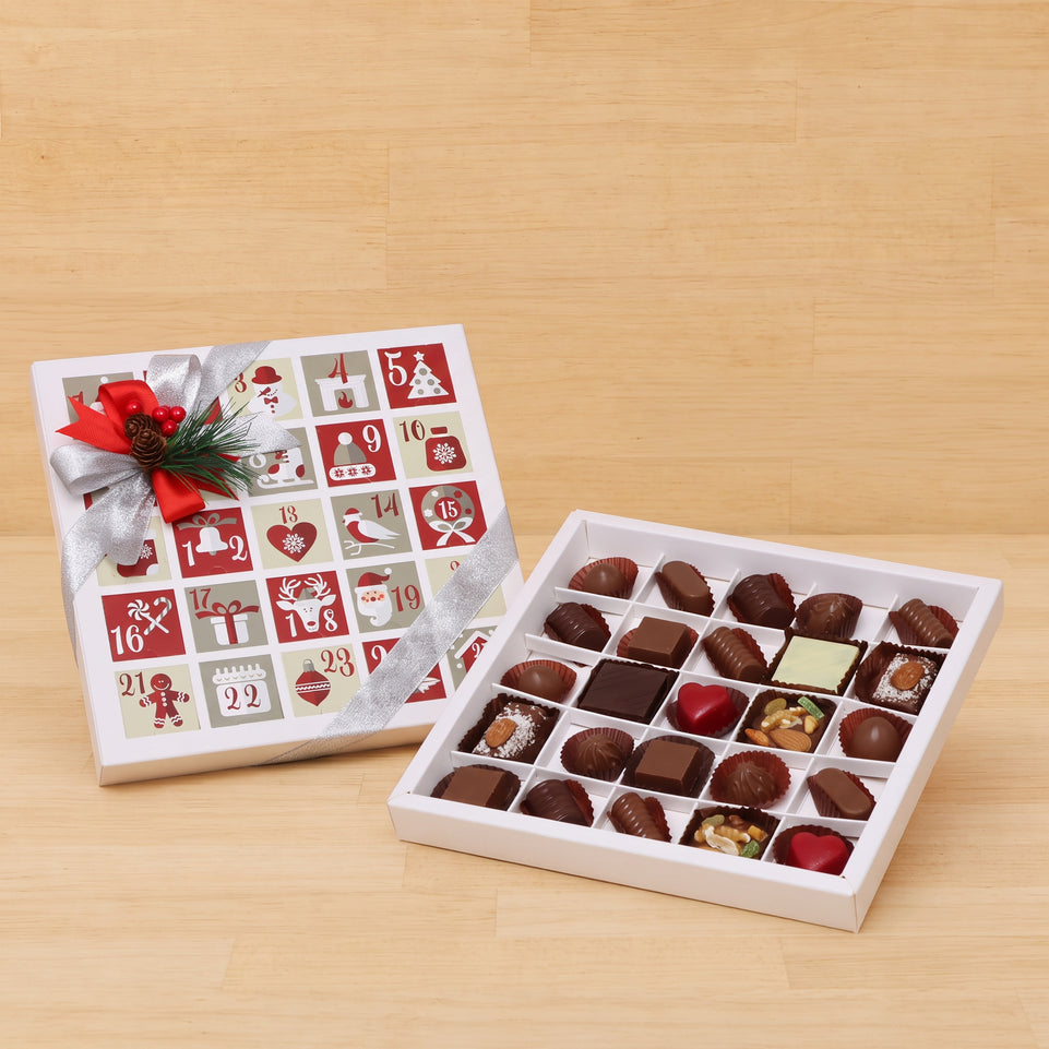 Christmas advent calendar premium chocolate box