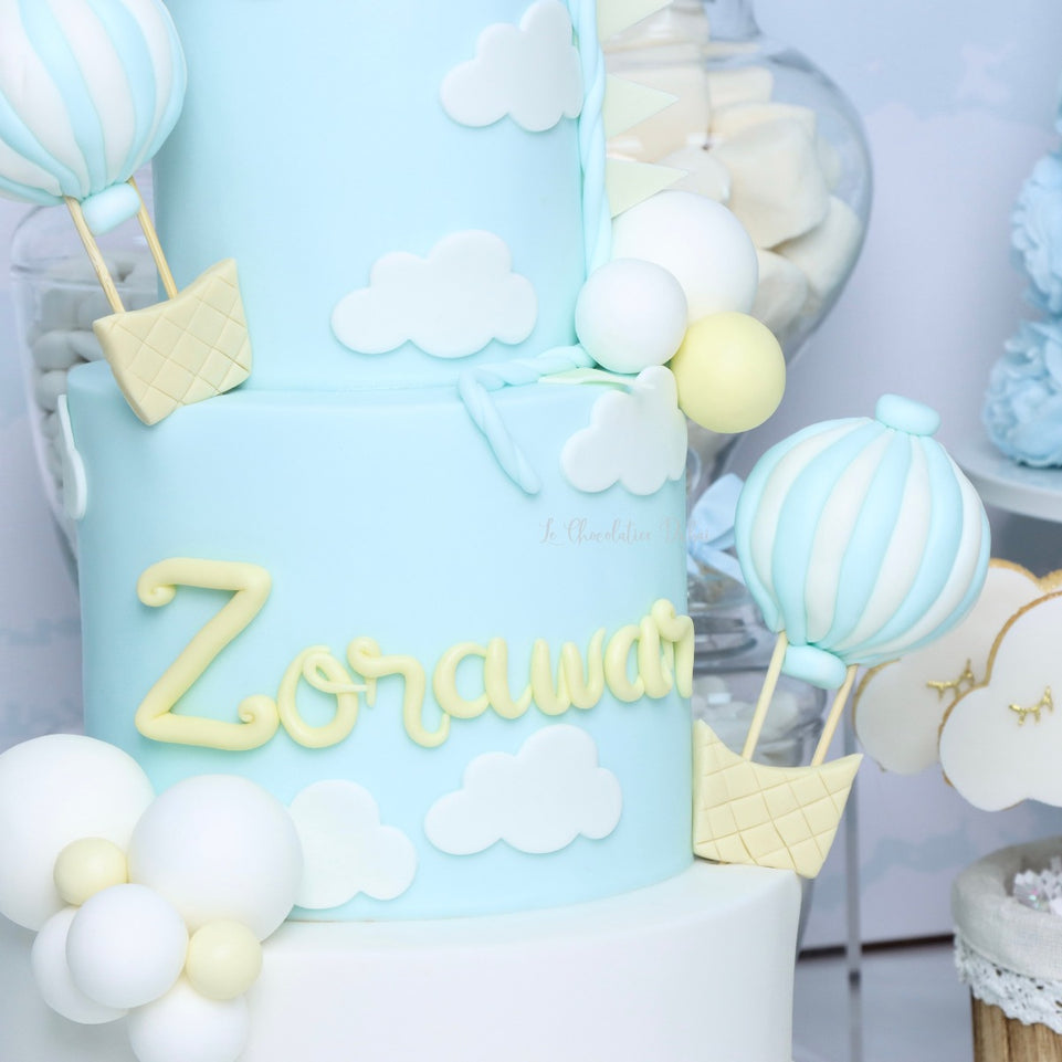 Luxury hot air baloon theme chocolate & sweets dessert tables