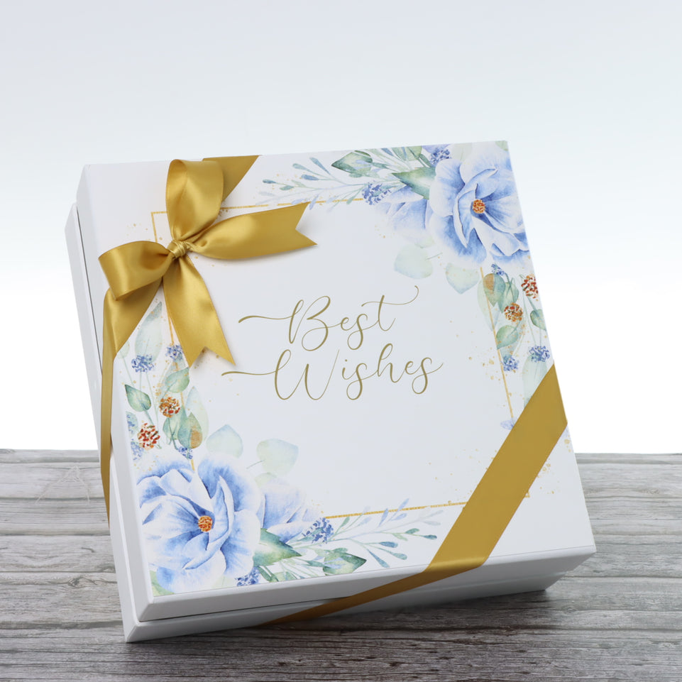 Best wishes floral designed chocolate 2-layer hard box