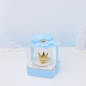 Set of 20 pcs baby boy crown white ce...